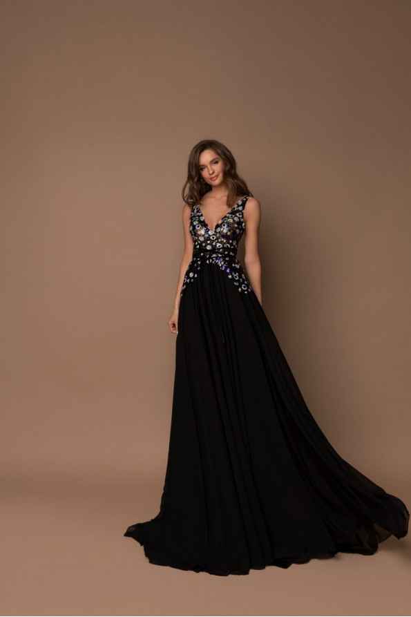 Платье напрокат вечернее V-199 в Москве, свадебный салон каталог с фото